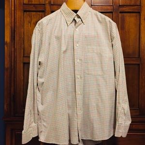 Burberry Button Down Dress Shirt - L